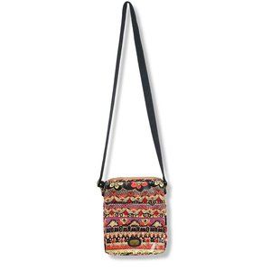 Lina Multicolored Boho Rectangular Shoulder Bag Purse